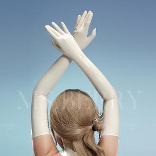 莓老板 进口乳胶latex长手套一体成型cos超贴合kigurumi****男女