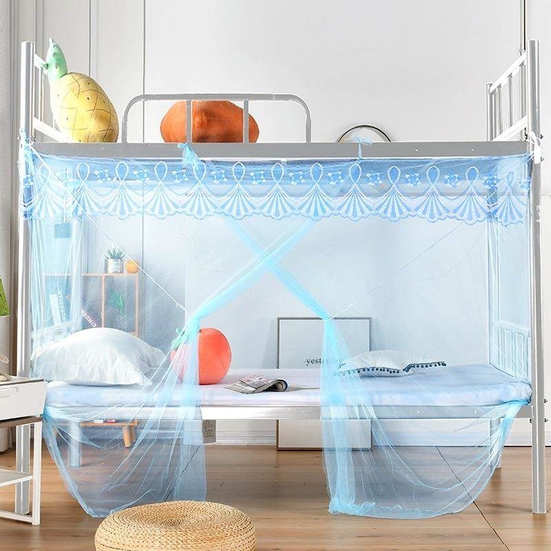 加密大学生蚊帐1米1.p2米单人床上下铺宿舍寝室0.9米双人防尘遮光