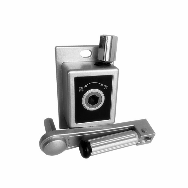 厂销单杆小方手摇窗帘升降滑轮器晾衣架摇手器阳台单杆专用升降器