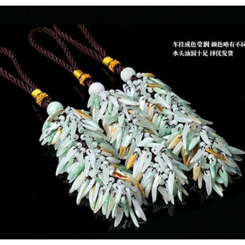 车饰 缅甸天然翡翠A货小辣子汽车挂件 汽车挂饰小挂件