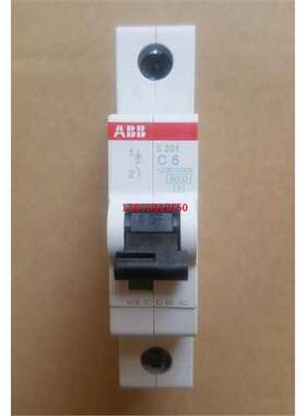 ABB微型断路器   S201-C6  1P  6A