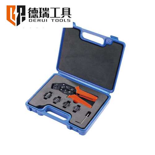 德瑞工具SN0725-5D1塑料壳压线钳组合工具 端子压接工具套装