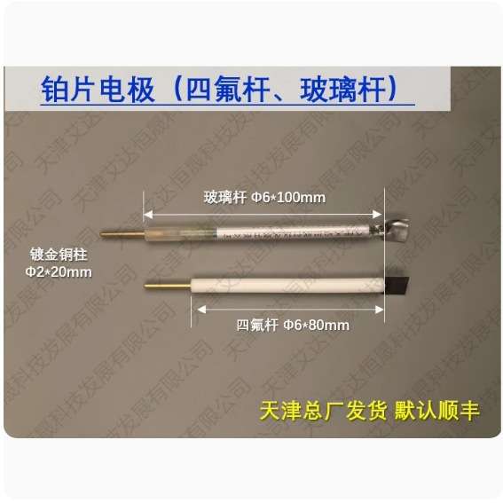 天津艾达恒晟 铂片电极 15mm*15mm以上尺寸 原厂直接发货
