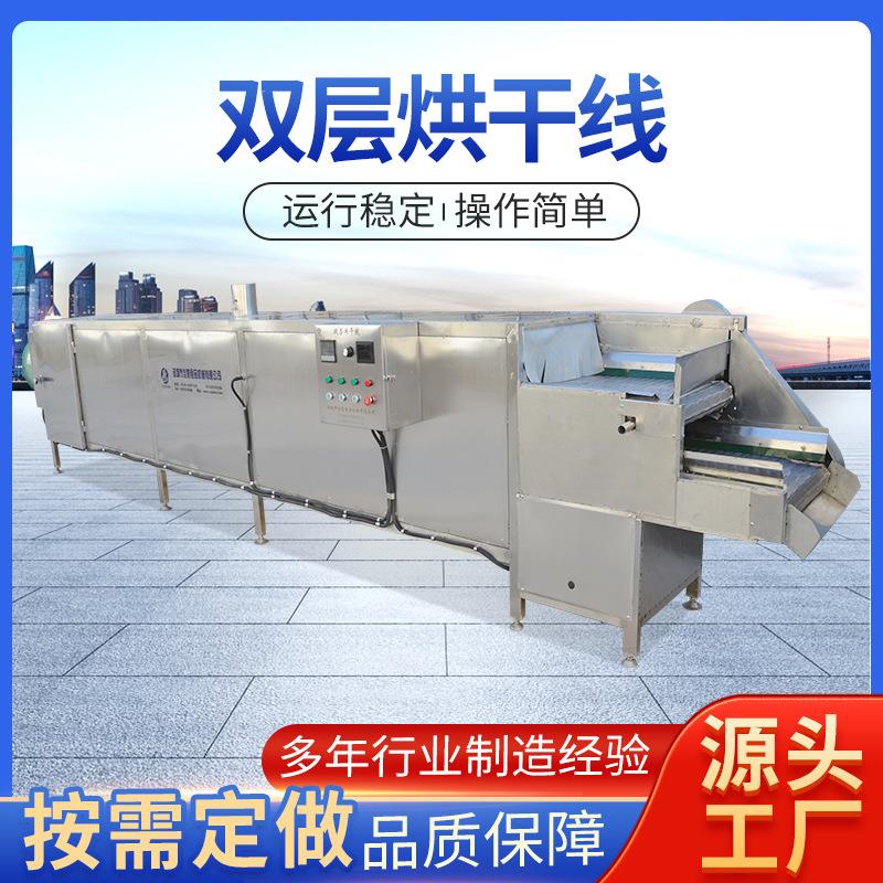 双层烘干机大型网带式烘干机蔬菜水果干中药材干燥层连续式网带