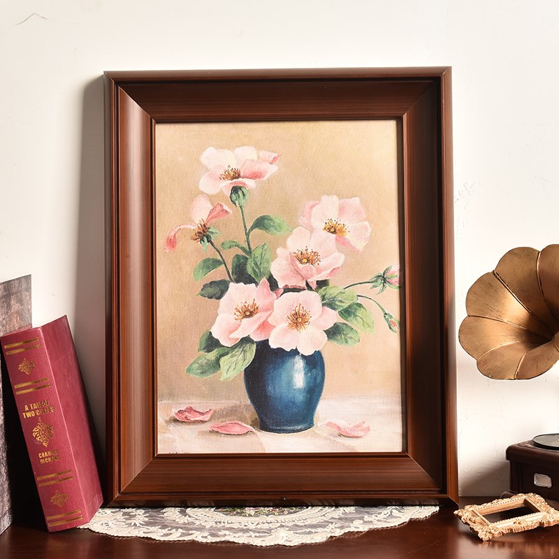 复古实木画框高级感法式中古风相框定制装裱欧式油画空外框架挂墙