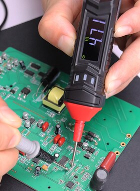 华博HT121高精度笔形数字万用表智能防烧小型便携自X动量程工厂供