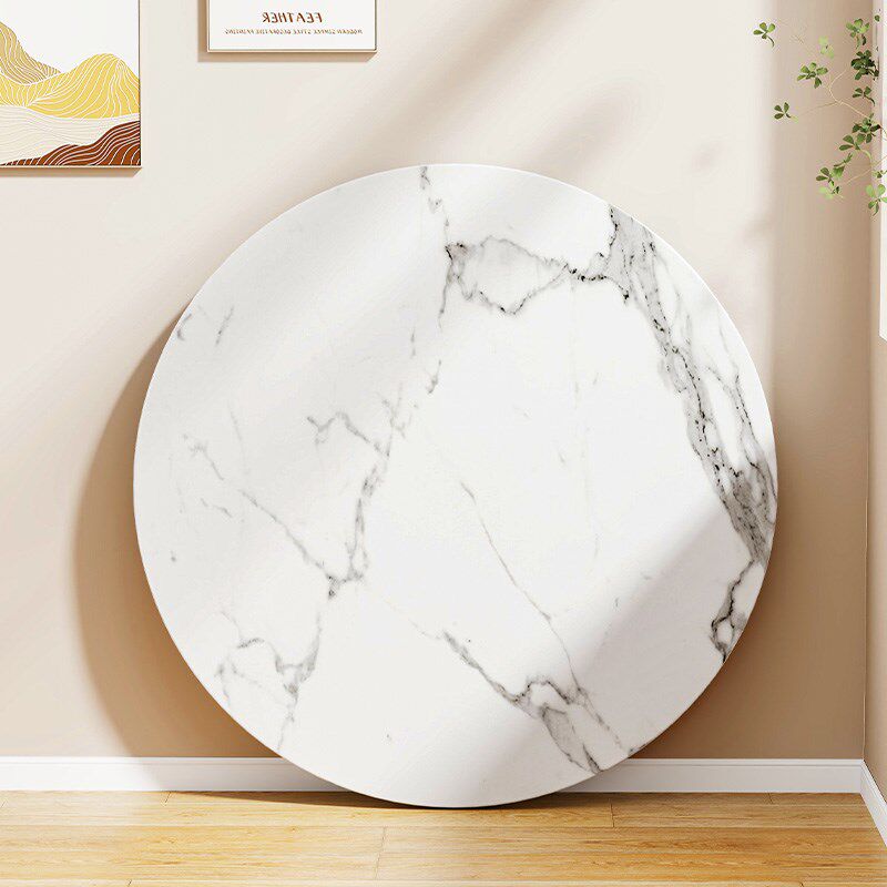 定制圆木b桌板圆形实木圆形餐桌面板桌子盖板餐桌茶几桌面定制桌