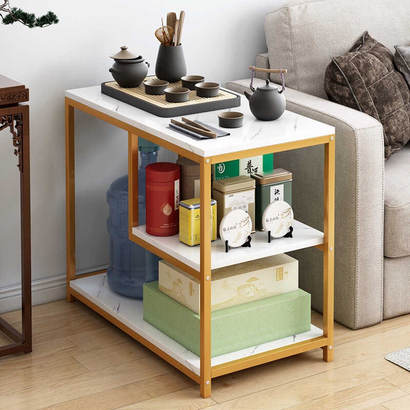 家用小茶桌茶台桌子沙发边几侧边柜茶水柜现代简约客厅移动小茶几