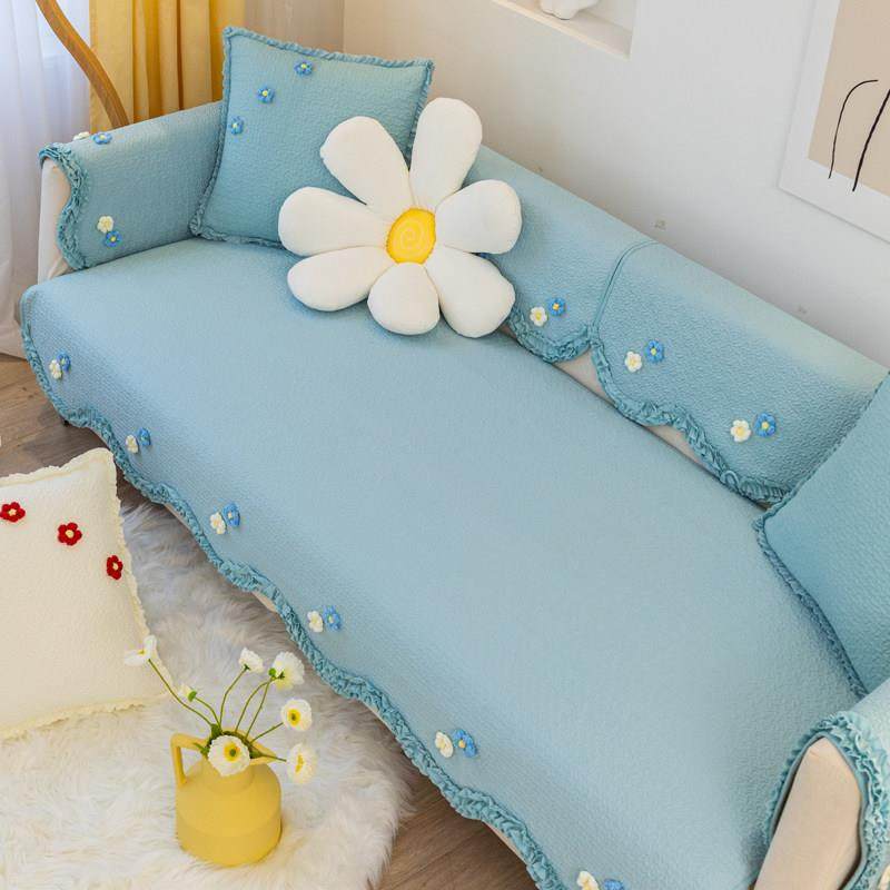 韩式轻奢全棉沙发垫四季通用无需测量防滑座垫现代高端套罩巾盖布,居家布艺,沙发垫,淘宝优惠券,粉丝福利购,淘宝优惠卷