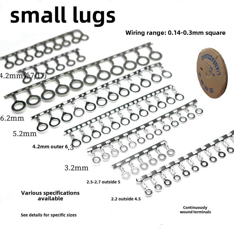 圆形接线片/小型圆形2.2/2.5/3.2/4.2横带接线端子冷压端子OT细线,电子/电工,接线端子,淘宝优惠券,粉丝福利购,淘宝优惠卷