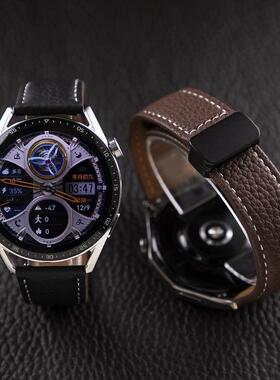 正钦适用华为GT6PRO手表Watch5磁吸扣watch4/3pro头层牛皮GT5/432