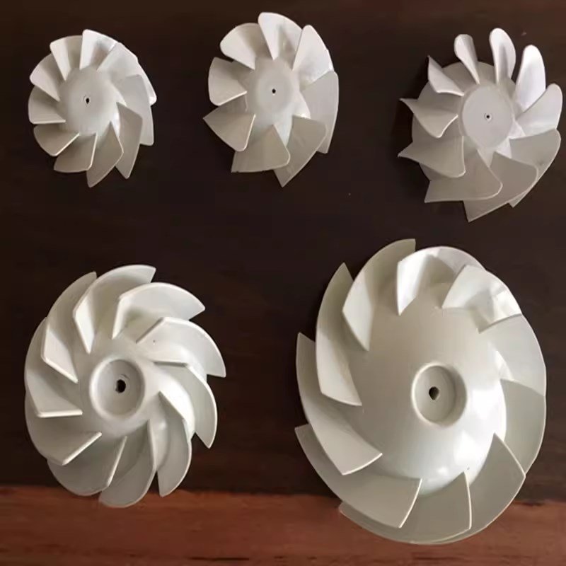 管道风机扇叶风叶叶轮 150 200 塑料配件排气扇换气扇排风扇