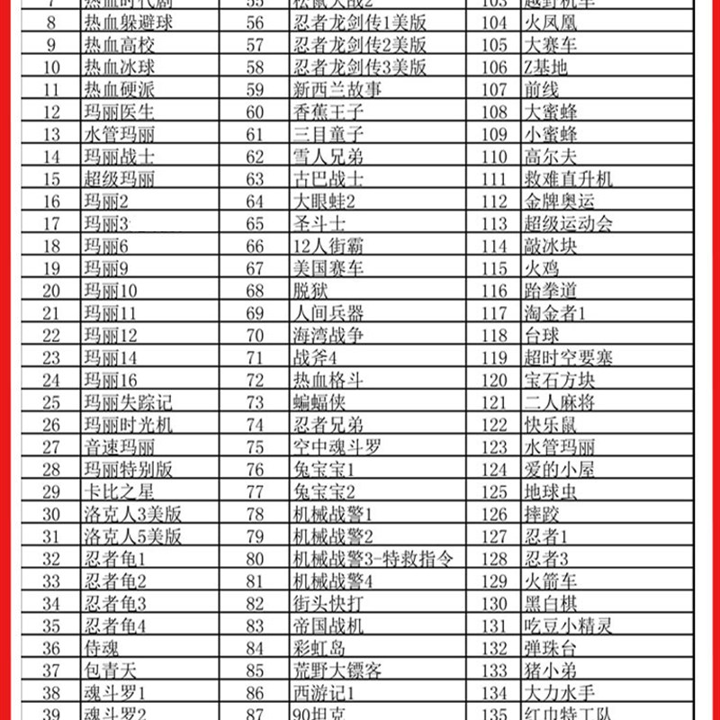 小霸王游戏卡D99红白机FC黄卡288个游戏忍者神龟彩虹岛台球SD快打