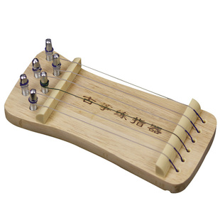 古筝练指器手指练习器指法练习训练器便携六弦实木迷你小古筝