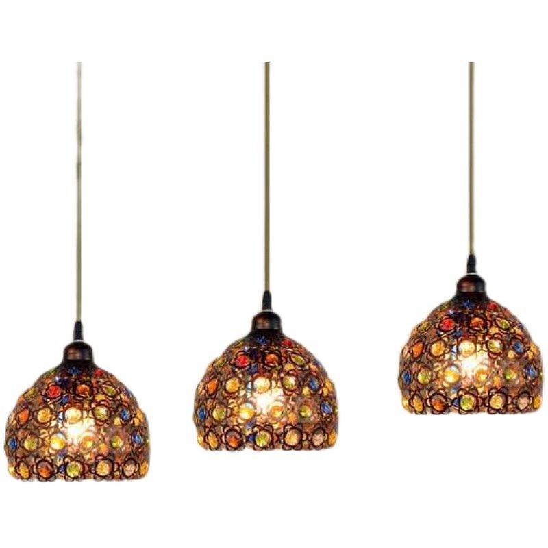 东南亚摩洛哥风复古装饰泰式题吧台网咖啡奶茶卡坐餐饮吊灯,家装灯饰光源,餐厅吊灯,淘宝优惠券,粉丝福利购,淘宝优惠卷