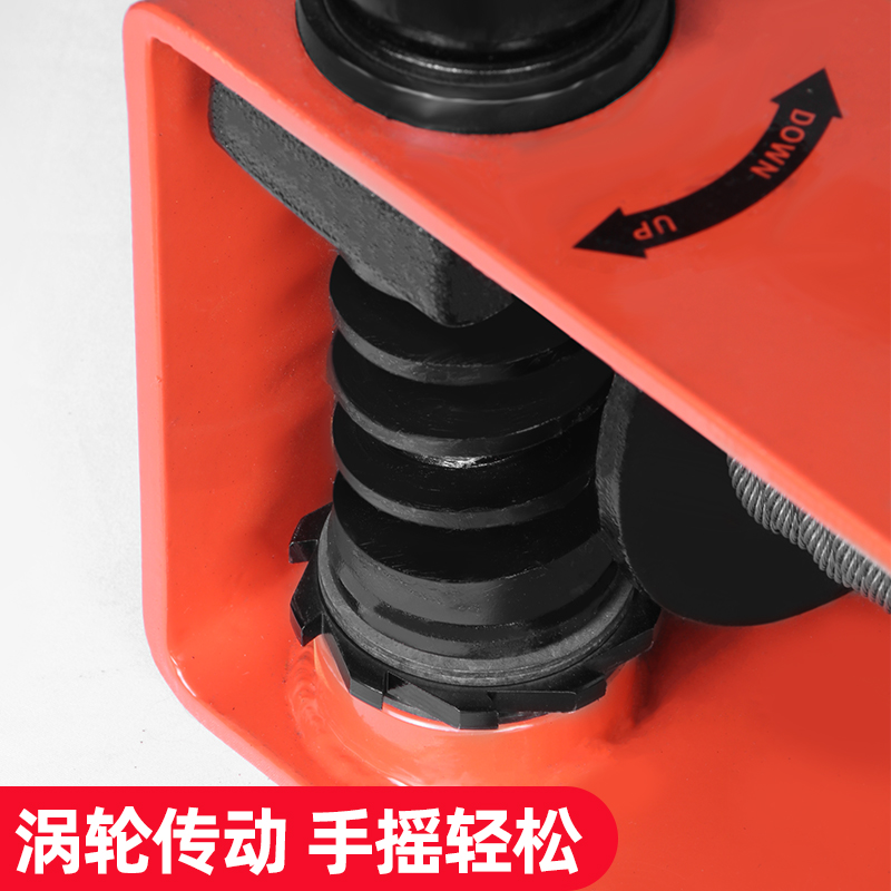 涡轮蜗杆手摇绞盘双向自锁重型手板绞车1吨附刹车手动卷扬机