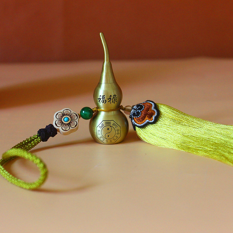 铜葫芦挂件门对门卧室玄关口朱砂压门槛招财汽车挂现代饰品,特色手工艺,葫芦,淘宝优惠券,粉丝福利购,淘宝优惠卷
