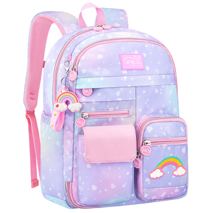 小学生新款儿童书包三到六年级一女孩减负护脊超轻便二女童四至五