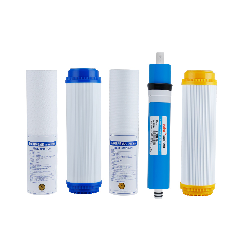 家用净水器通用五级滤芯装10寸PP棉反渗透RO膜前置活性炭超滤膜
