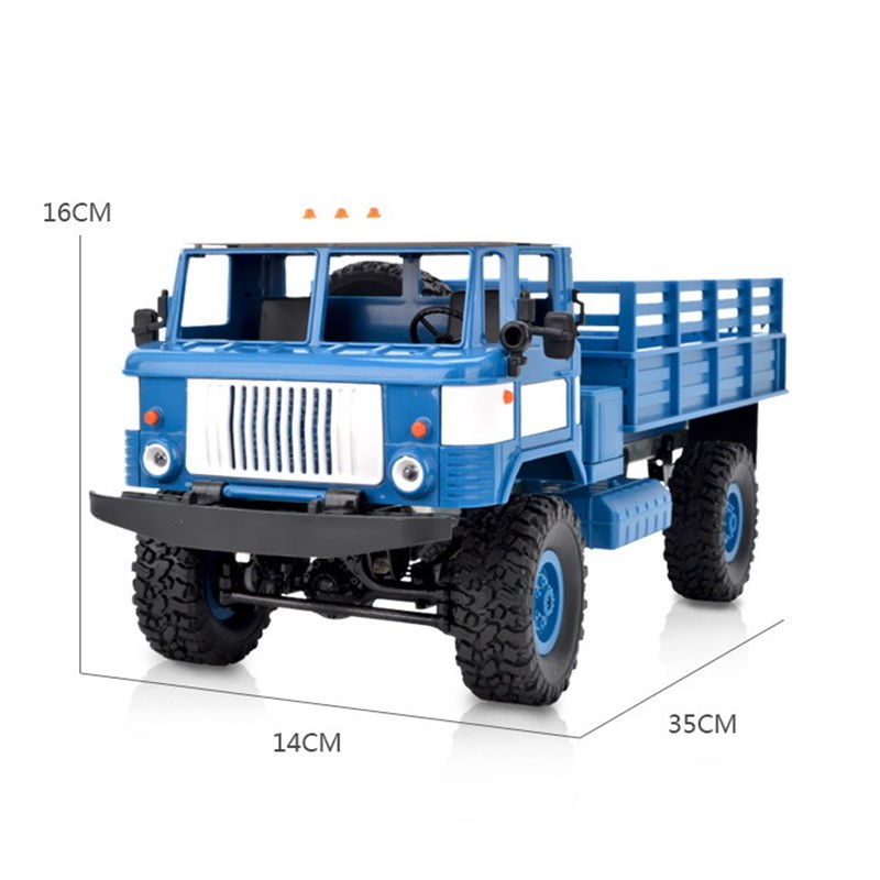 顽皮龙B2嘎斯GZ整车全比例军卡四驱越野仿真攀爬RC可改装遥控车