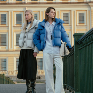 冰洁【超能小太阳严选】冰洁95绒女款厚羽绒服短款泡芙外套保暖