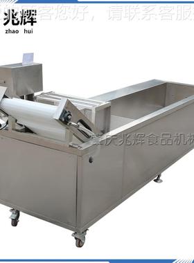 兆厨房专用洗辉菜机蔬器设备 不YAJ钢果气泡臭氧锈大型洗菜机