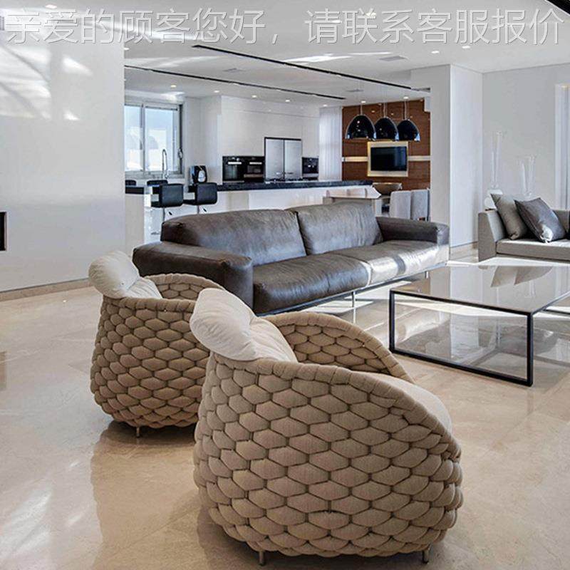 946外沙发庭院户室外休闲酒店软装藤编家具别沙区防水创意家具墅,住宅家具,户外沙发,淘宝优惠券,粉丝福利购,淘宝优惠卷