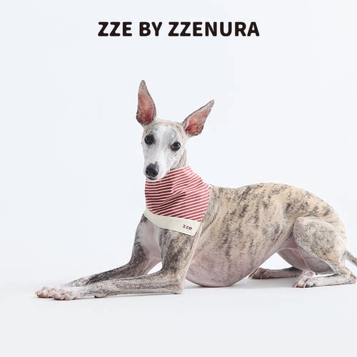 ZZE条纹宠物口水巾狗狗三角巾
