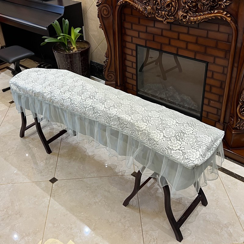 高档典雅绣花简约小清新防尘古筝罩丝绒布艺蕾丝古筝披163165通用