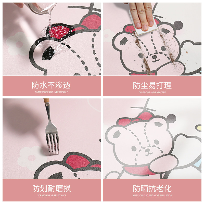 卡通书桌垫学生专用办公桌桌面保护垫子环保儿童皮革电脑学习壁纸