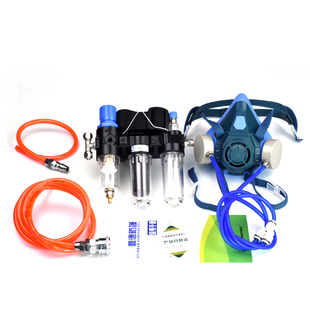 供气式面具 输气供气式防毒面罩 喷漆面具接气泵 全硅胶面罩