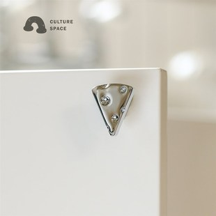 造就工间 复古简约拉手 铜制极简奶酪型柜门抽屉衣柜把手橱柜