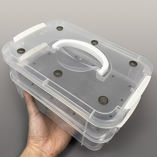 面包虫滤屎饲养箱防臭防潮杜比亚九龙虫饲养盒筛选粪便养殖盒活虫