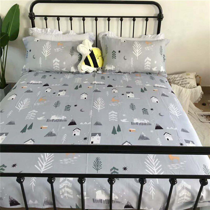 凉感竹纤维床单双人睡单夏天软凉席粗布加厚透气裸睡床单吸汗耐用