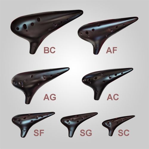 熏烧陶笛12孔低音中音高音BC调AF调AC调AG调SF调SC调学生初学演奏