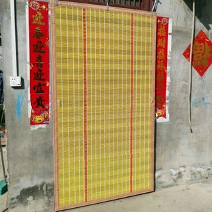 竹门帘夏季 耐风吹日晒 防蚊家用农村大门口室外入户纯竹子竹帘子