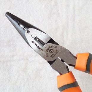 澳新工具尖嘴钳子多功能省力包塑柄钓鱼钳电工剥线钳6寸8寸高碳钢