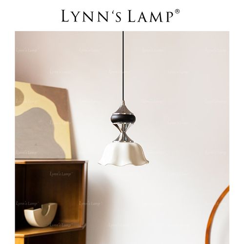 Lynns立意 中古风陶瓷小吊灯 床头吧台南洋风玄关过道复古灯具
