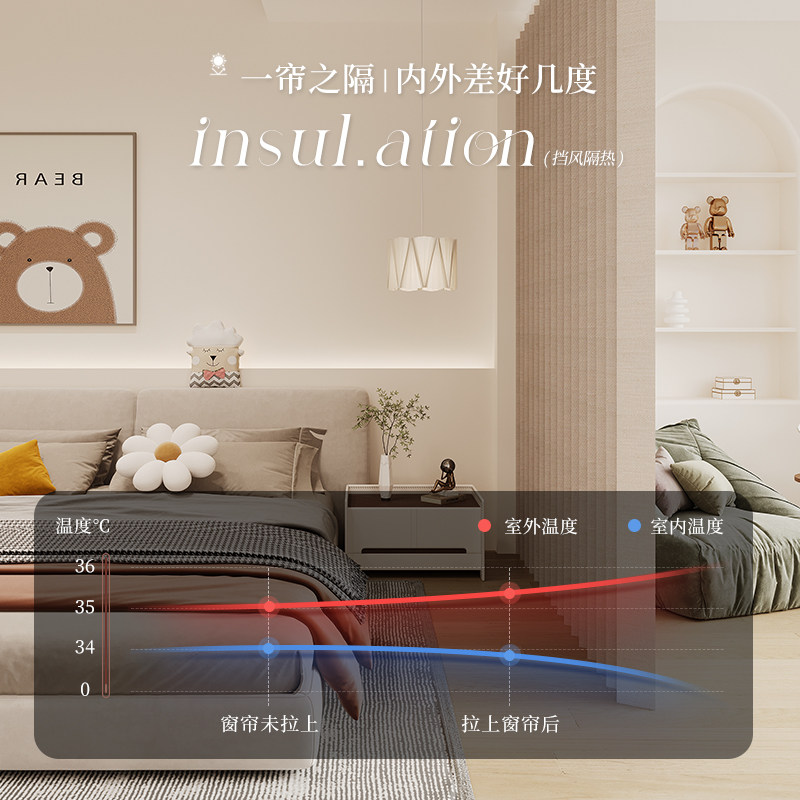 折叠隔断帘免打孔家用房间隐形客厅卧室窗帘门帘防冷气空调帘子