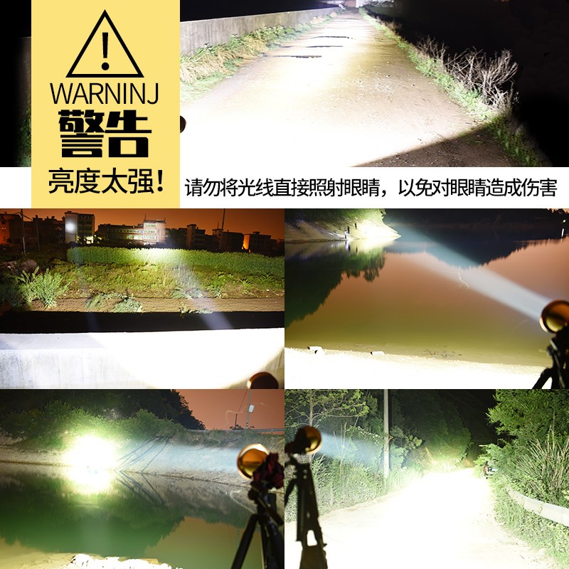 2024头灯强光超亮充电四核P100头戴式手电筒远射夜钓led超疝气灯