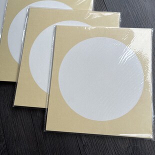 画心镜片 画空白圆形画 23CM宣纸卡纸半生熟镜片宣纸卡纸国画