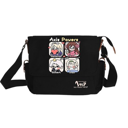 黑塔利亚APH周边动漫团子表情二次元大容量单肩包男女斜挎书包