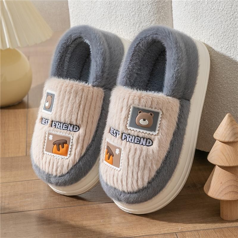 2025新包跟棉拖鞋秋冬中大童男孩室内防滑男童冬季家居学生棉拖鞋