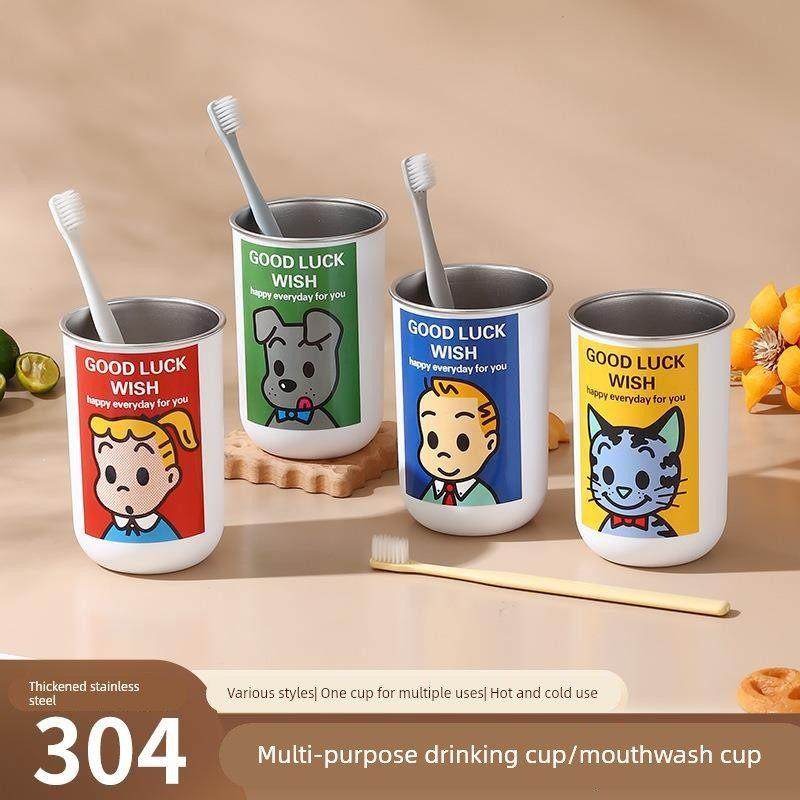 可爱漱口杯原田治304不锈钢家用牙刷杯情侣高颜值宿舍洗漱水杯ins,家庭/个人清洁工具,洗漱杯,淘宝优惠券,粉丝福利购,淘宝优惠卷
