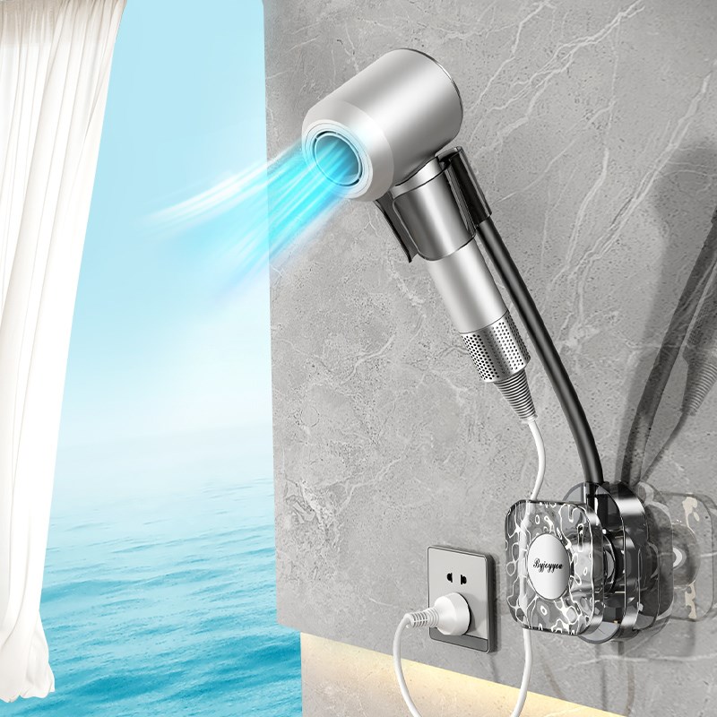 吸盘懒人吹风机置物架o浴室卫生间免打孔旋转懒人支架收纳架风筒