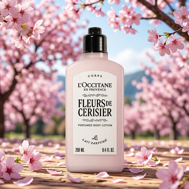L'occitane欧舒丹樱花闪亮身体乳保湿留香滋润肤露250ml直邮正品