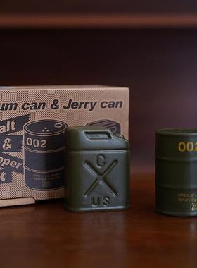 个性收藏出口欧式原包装复古老款造型油桶餐桌调味瓶装饰摆件