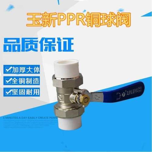PPR双活接铜球阀一寸32冷热水管热熔开关快装阀门20 25 40 50