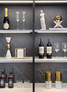 现代样板间简约软装饰品酒柜酒具相框创意陶瓷家居摆饰组合ZH3257