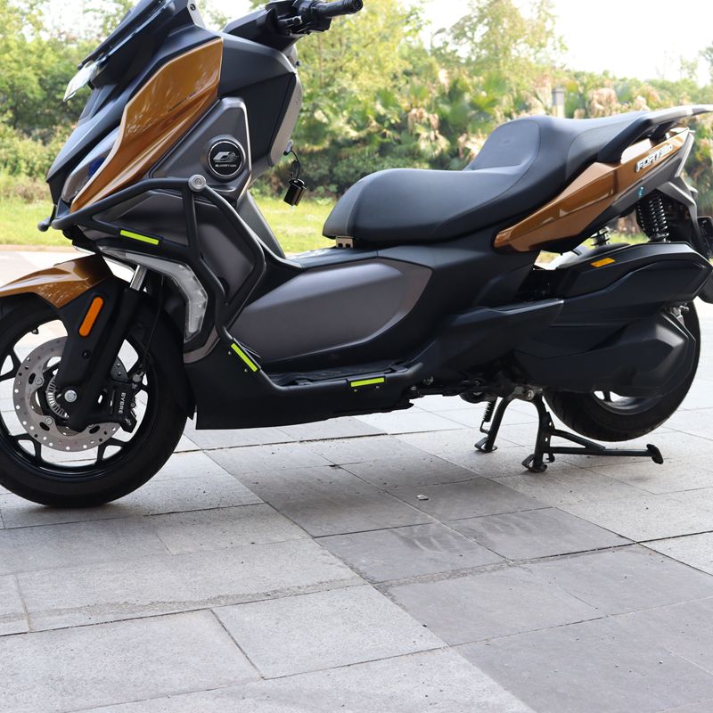 适用QJ鸿350保k险杠350ADV防摔杠鸿350改装护杠350踏板车竞技杠